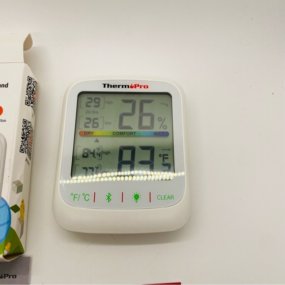 NWT ThermoPro BluetoothThermometer, Temperature & Humidity Monitor - Picture 6 of 10